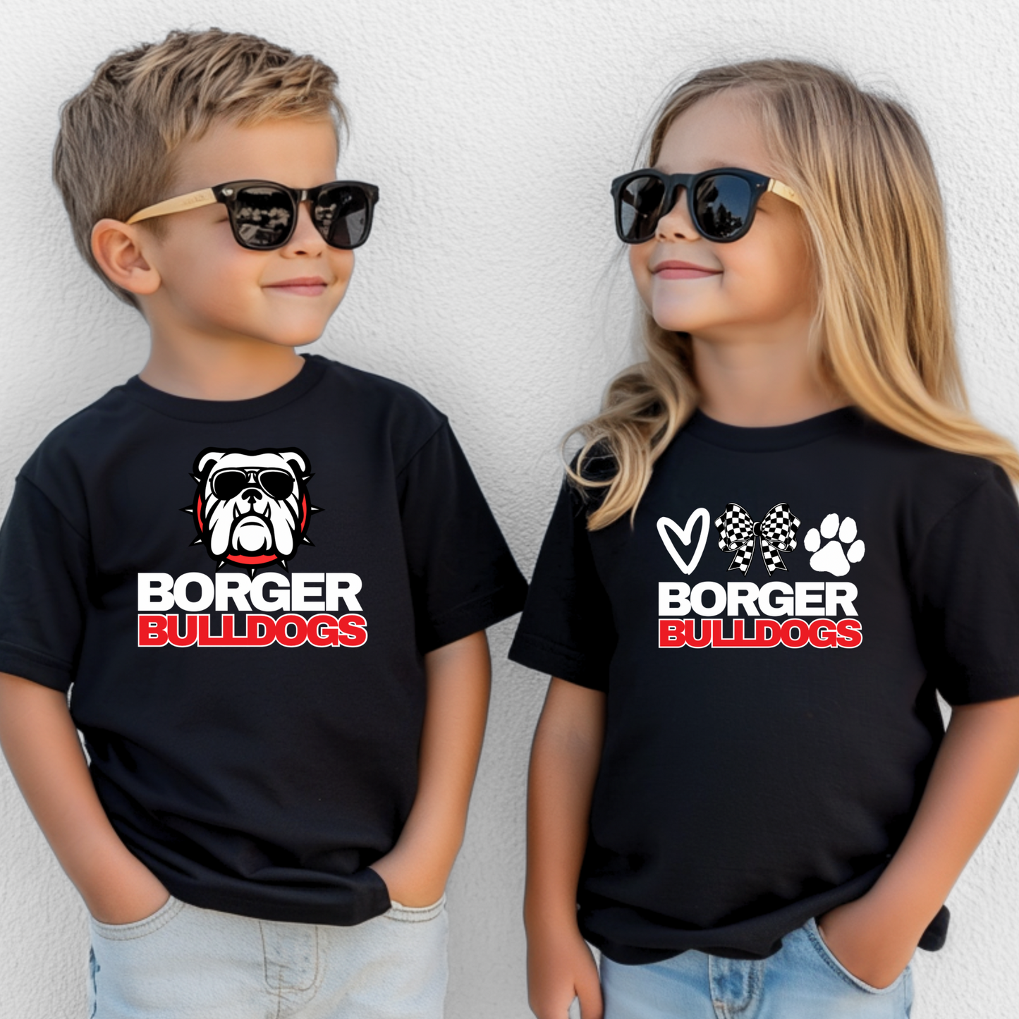 Borger Bulldogs Toddler Short Sleeve Tee